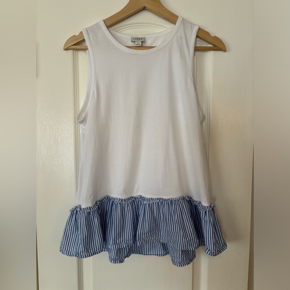 J. Crew Woven-hem tank top - like new! - size S - Picture 3 of 8